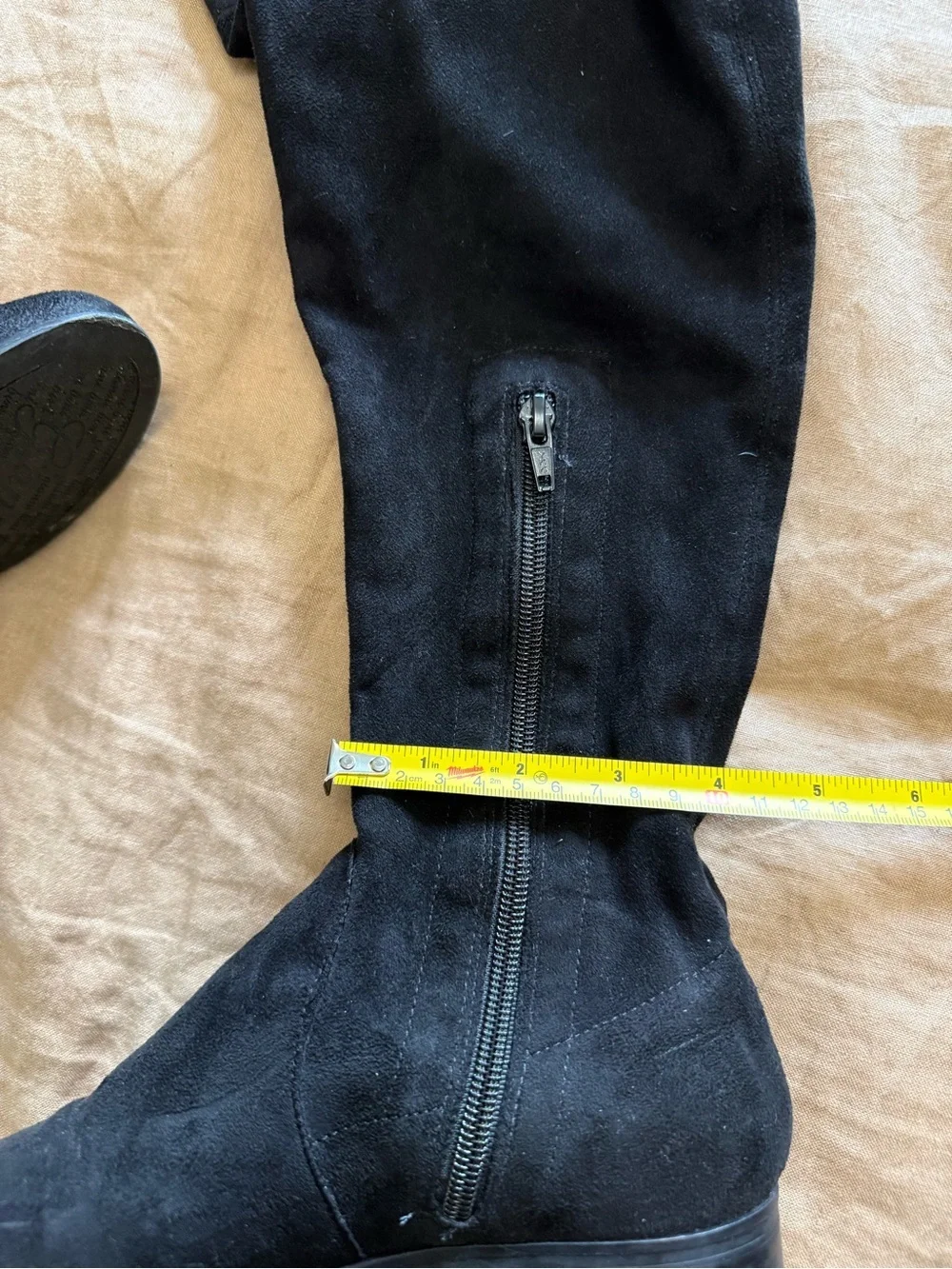 Gianni Bini Black Over-the-Knee Suede Boots